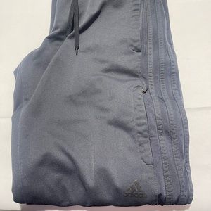 Adidas track pants medium dark gray with gray trim
